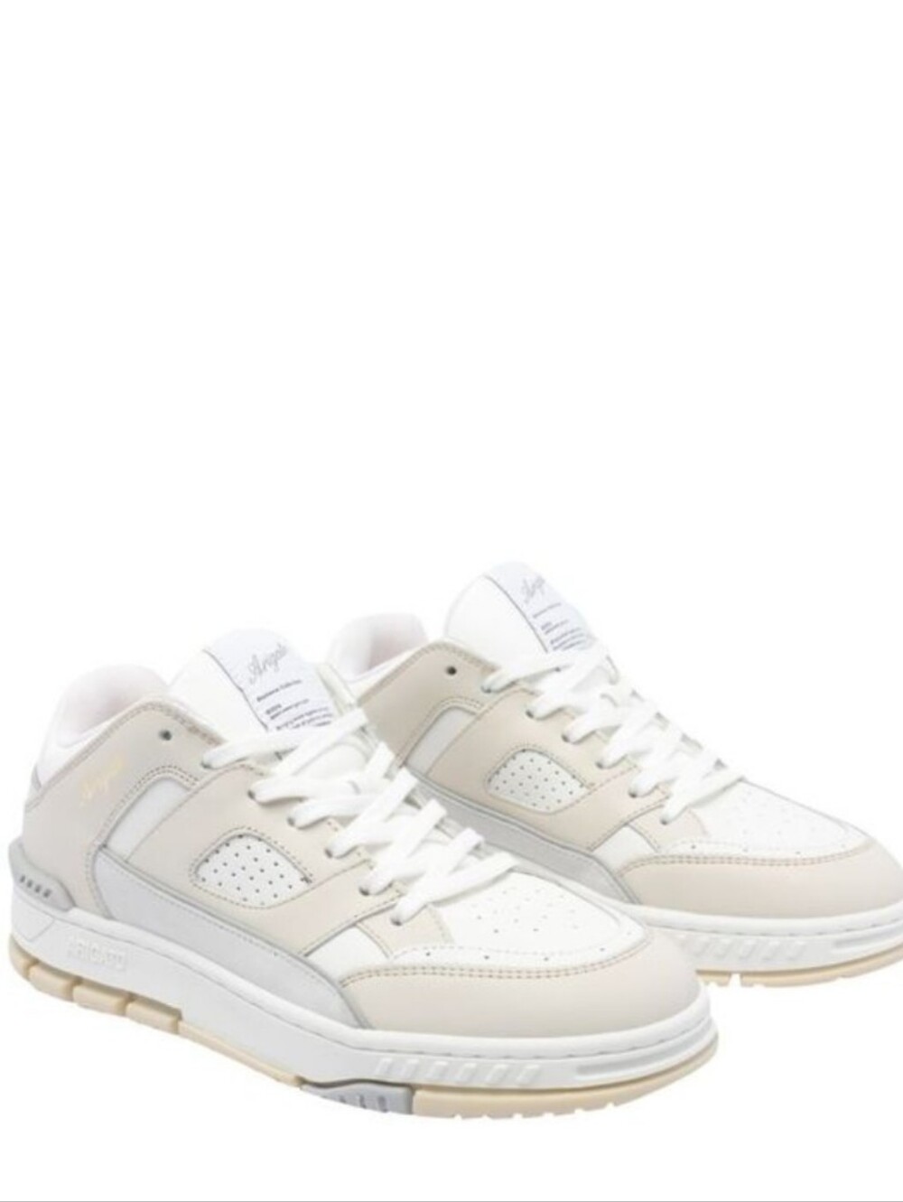 Axel Arigato White and Cream Low-Top Sneakers